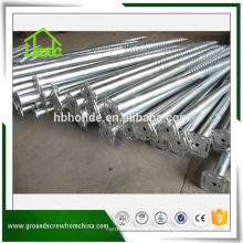 Solar Galvanized Steel Ground Screw With Square Flange